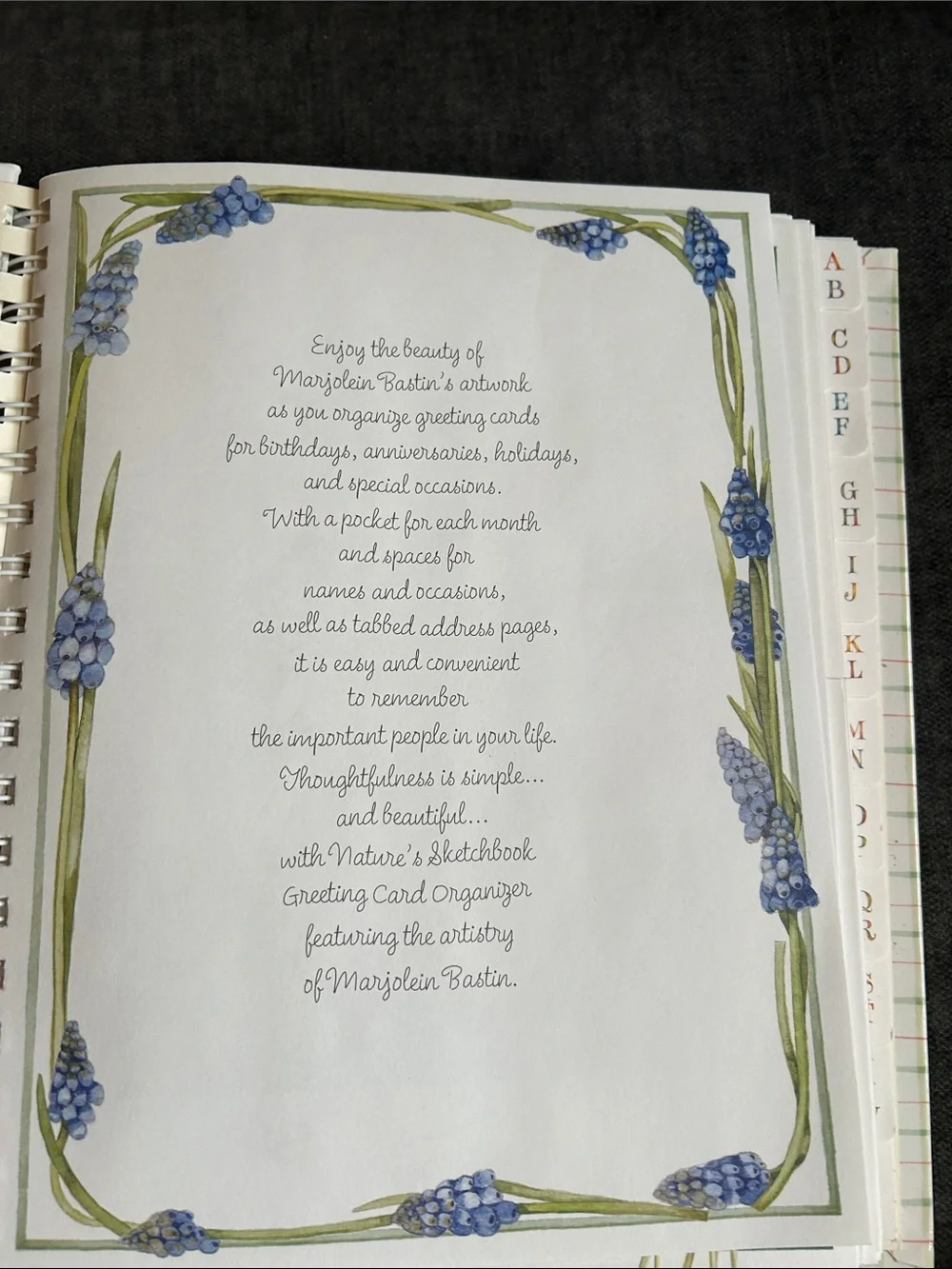 Floral Bouquet Hardcover Planner Journal Notepad Stationary set (cream/Red)